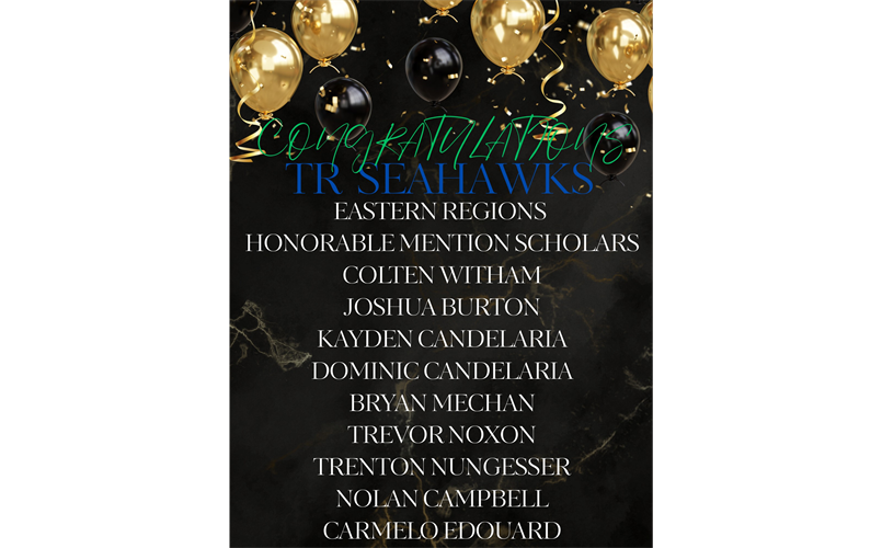 Eastern Regions Scholars - Honorable Mention